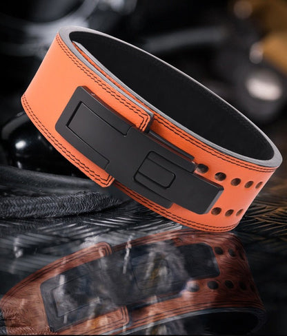 Cowhide Wide Weightlifting Belt