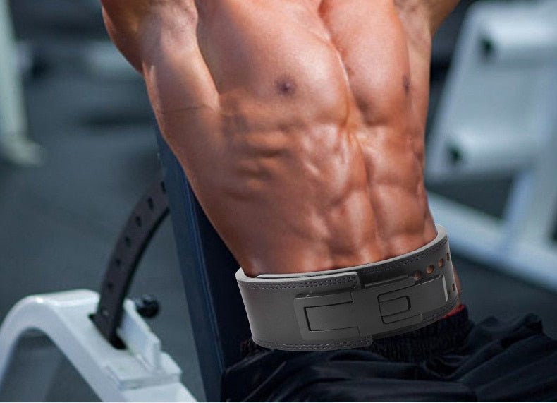 Cowhide Wide Weightlifting Belt