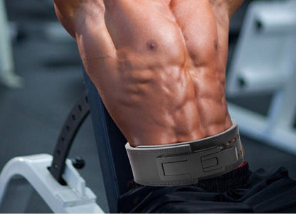Cowhide Wide Weightlifting Belt