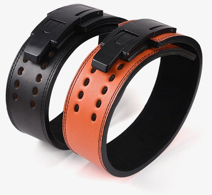 Cowhide Wide Weightlifting Belt