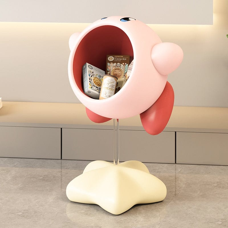 Creative Pink Fat Man Book & Snack Shelf