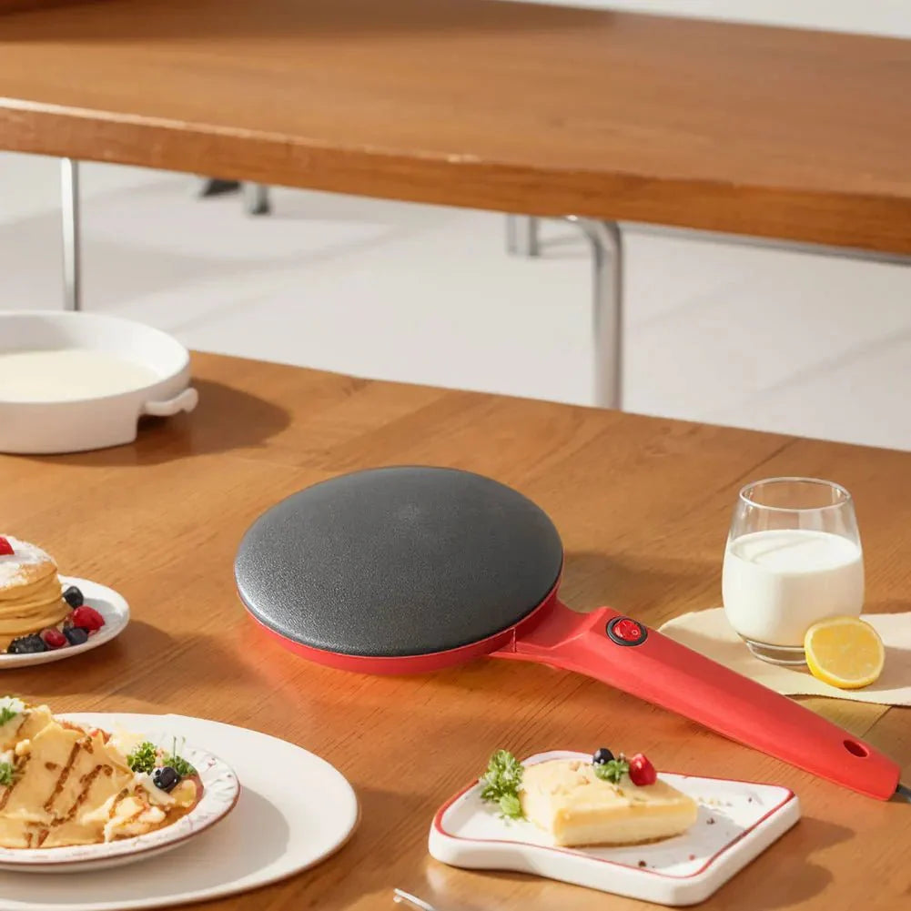 CrispWave: Electric Crepe Maker Non Stick Pan