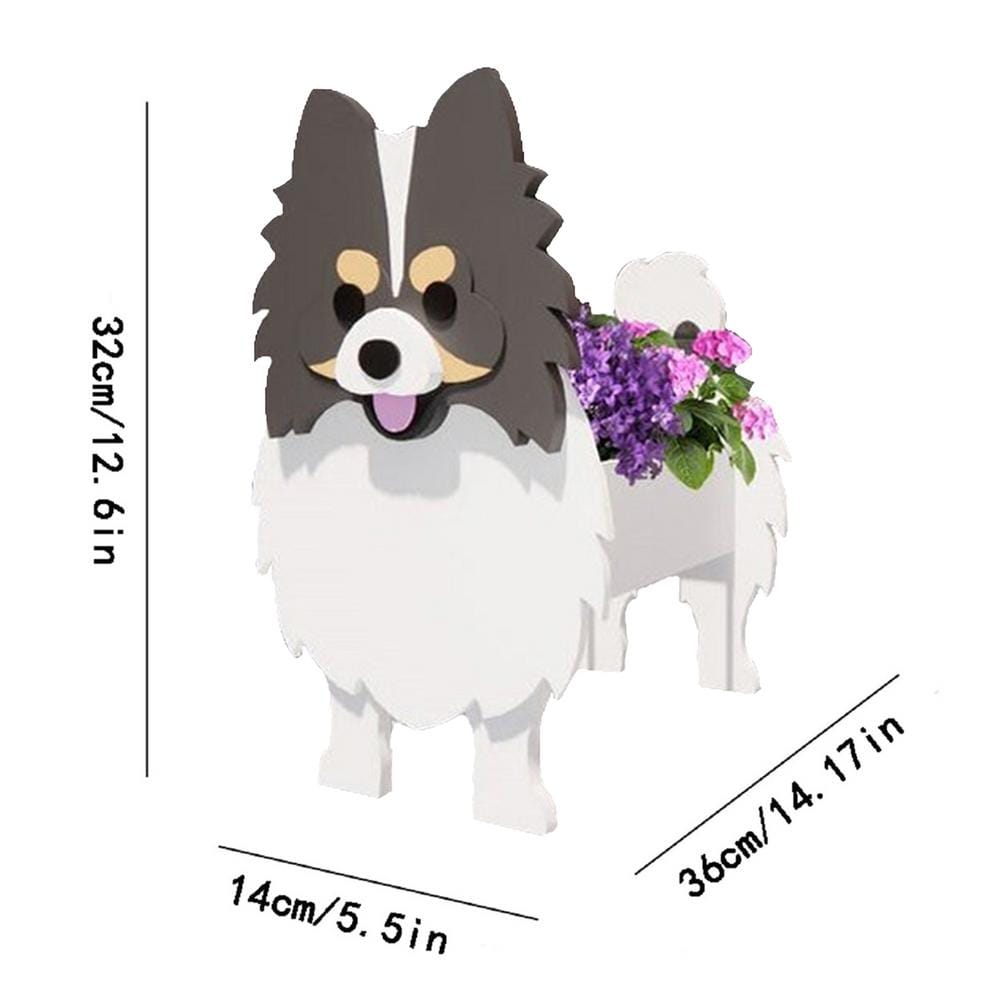 Cute Hand-made Dog-shaped Flower Pots Planter
