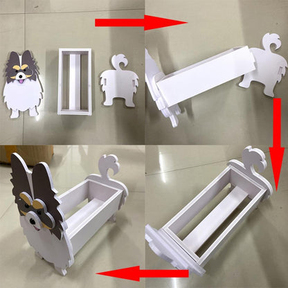 Cute Hand-made Dog-shaped Flower Pots Planter