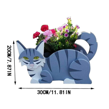 Cute Hand-made Dog-shaped Flower Pots Planter