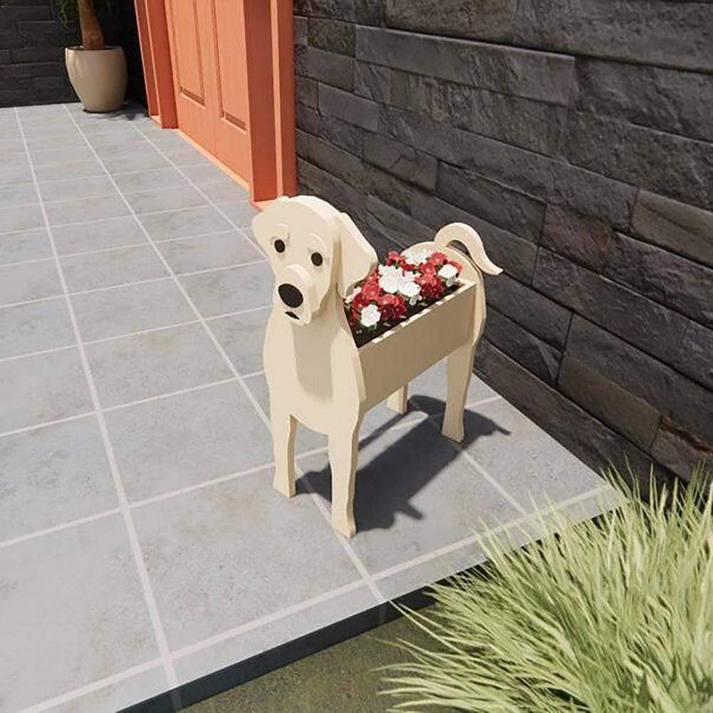 Cute Hand-made Dog-shaped Flower Pots Planter