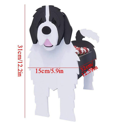 Cute Hand-made Dog-shaped Flower Pots Planter