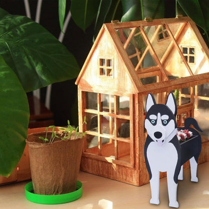 Cute Hand-made Dog-shaped Flower Pots Planter