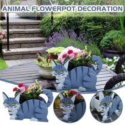 Cute Hand-made Dog-shaped Flower Pots Planter
