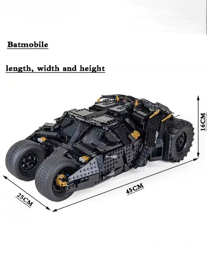 1:10 Dark Knight Chariot Batmobile Model Building Blocks 2049Pcs Mechanical Set Assembly Toy Gift