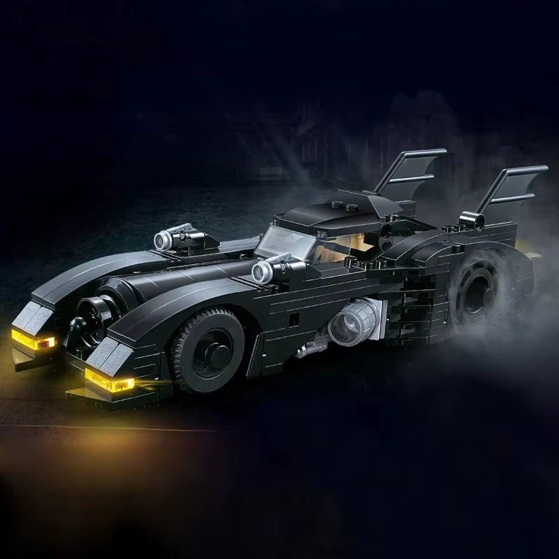 Batmobile Building Blocks 1989 Classic Bat Chariot Car Model Bricks Toys for Children Christmas Gift