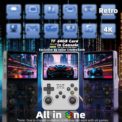 R36S Retro Game Console Handheld Video Game 3.5 Inch
