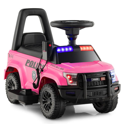 6V Kids Ride on Police Car with Side Megaphone