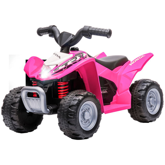 Honda Licensed Kids Electric Quad Bike 6V ATV Ride On 1.5-3 Years Pink