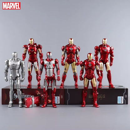 LED Light Iron Man 7" Movie Action Figure Tony Stark Legends Toys