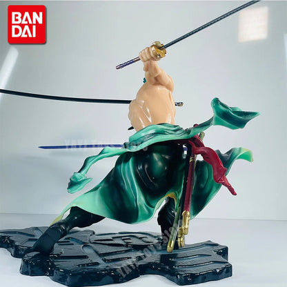 Roronoa Zoro 10cm Three-Blade Anime Figure - Premium Sa-Maximum Manga Statue for Collectors