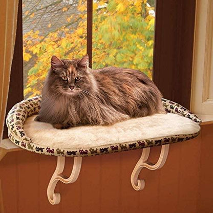 Deluxe Cat Bed with Removable Bolster