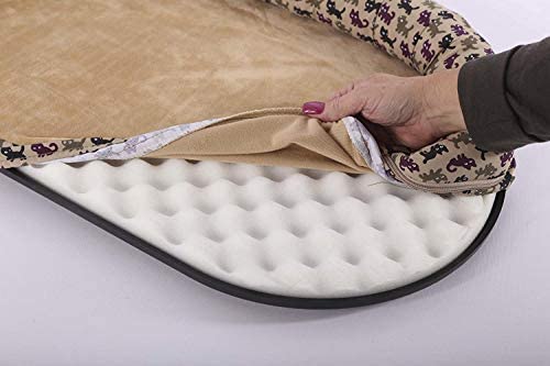 Deluxe Cat Bed with Removable Bolster