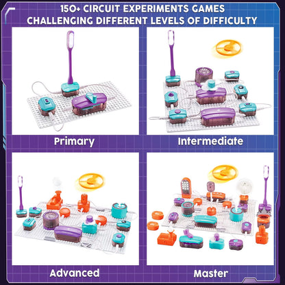 VATOS Science Circuit DIY Electronics Kit - 150+ Fun Physics Experiments for Kids Ages 6+