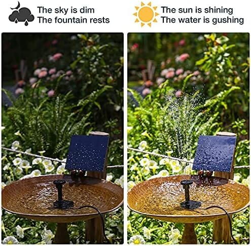 DIY Water Feature Outdoor Fountain for Bird Bath, Ponds, Garden and Fish Tank