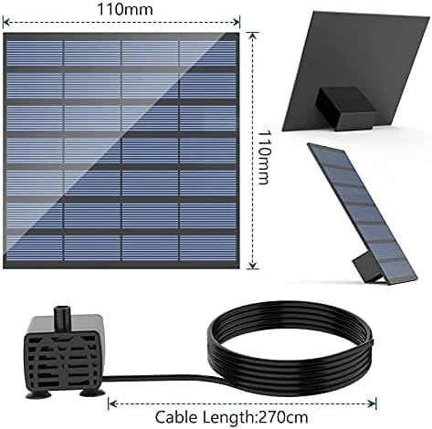 DIY Water Feature Outdoor Fountain for Bird Bath, Ponds, Garden and Fish Tank