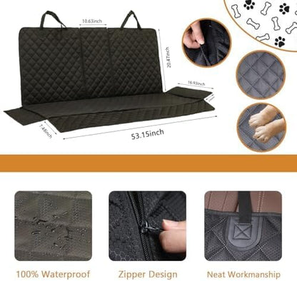 Dog Car Seat Cover for Back Seat Pet Cover