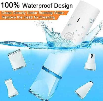 Dog Clippers Grooming Kit Hair Clipper-Low Noise Paw Trimmer- Rechargeable