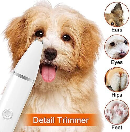 Dog Clippers Grooming Kit Hair Clipper-Low Noise Paw Trimmer- Rechargeable