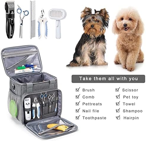 Dog Grooming Supplies Organizer Tote Bag