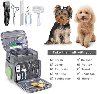 Dog Grooming Supplies Organizer Tote Bag