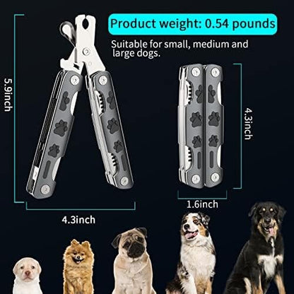 Dog Nail Trimmers with Guard to Avoid Over-Cutting Nails