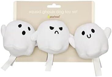 Dog Owner Must Have Accessories, Spooky Ghosts Fall Dog Toys, Set of 3