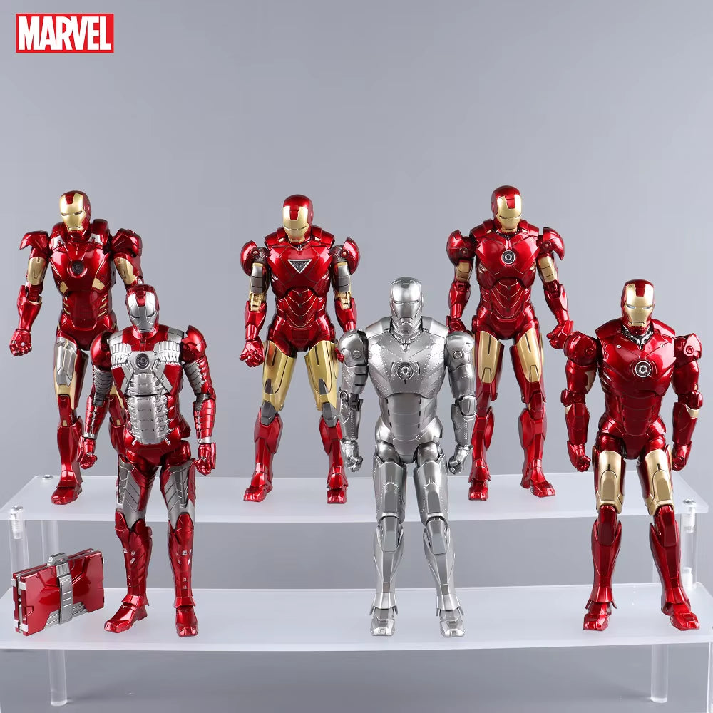LED Light Iron Man 7" Movie Action Figure Tony Stark Legends Toys
