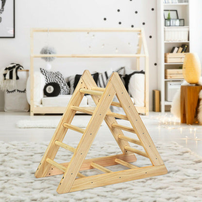 Children Wooden Climbing Ladder with 3 Difficulty Levels