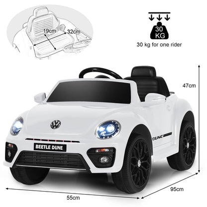12V Volkswagen Beetle Electric Kids Ride on Car with Remote Control