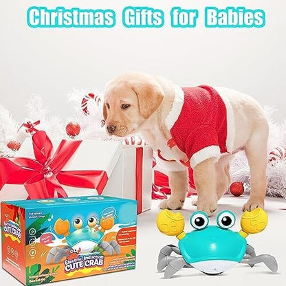 Escaping Crab Dog Toy with Obstacle Avoidance Sensor