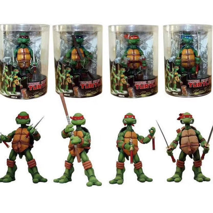 NECA Teenage Mutant Ninja Turtles Anime Action Figure Collection Gift for Kids 4Pcs/Set