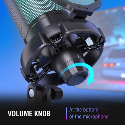 Microphone For Gaming Streaming USB: Tripod Stand And Pop Filter