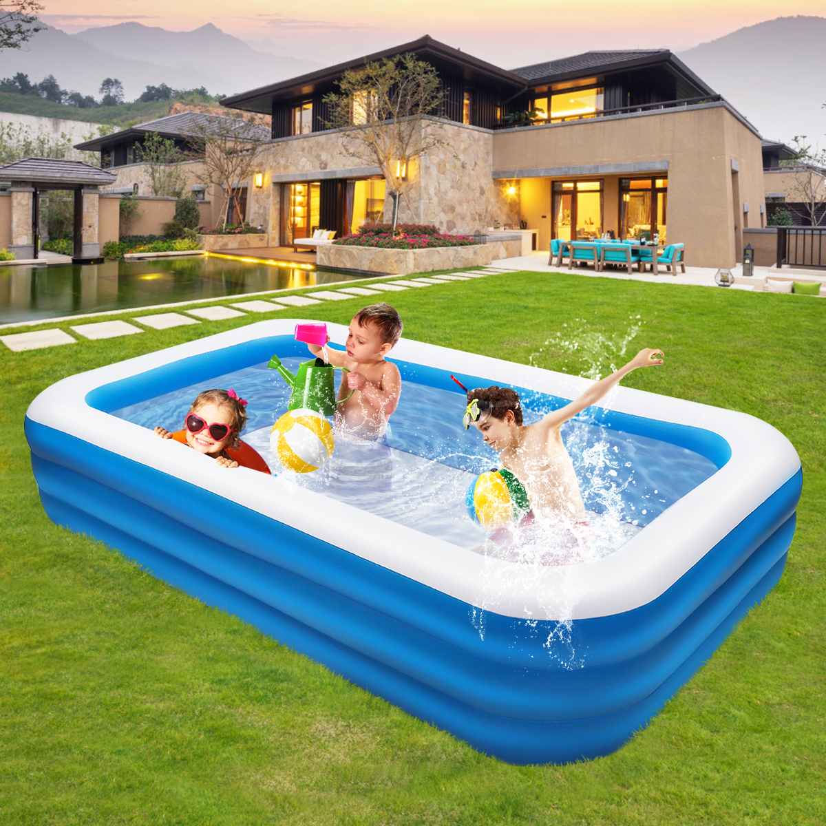 FunSplash Family Inflatable Pool