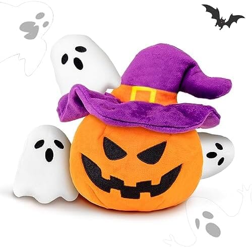 Halloween Dog Toy - Pumpkin & Ghosts Dog Halloween Toys