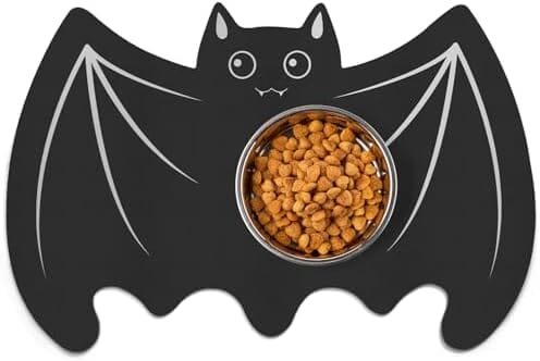 Halloween Pet Mats for Food and Water Dog Cat Food Mats Pet Feeding Mat