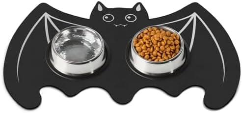 Halloween Pet Mats for Food and Water Dog Cat Food Mats Pet Feeding Mat