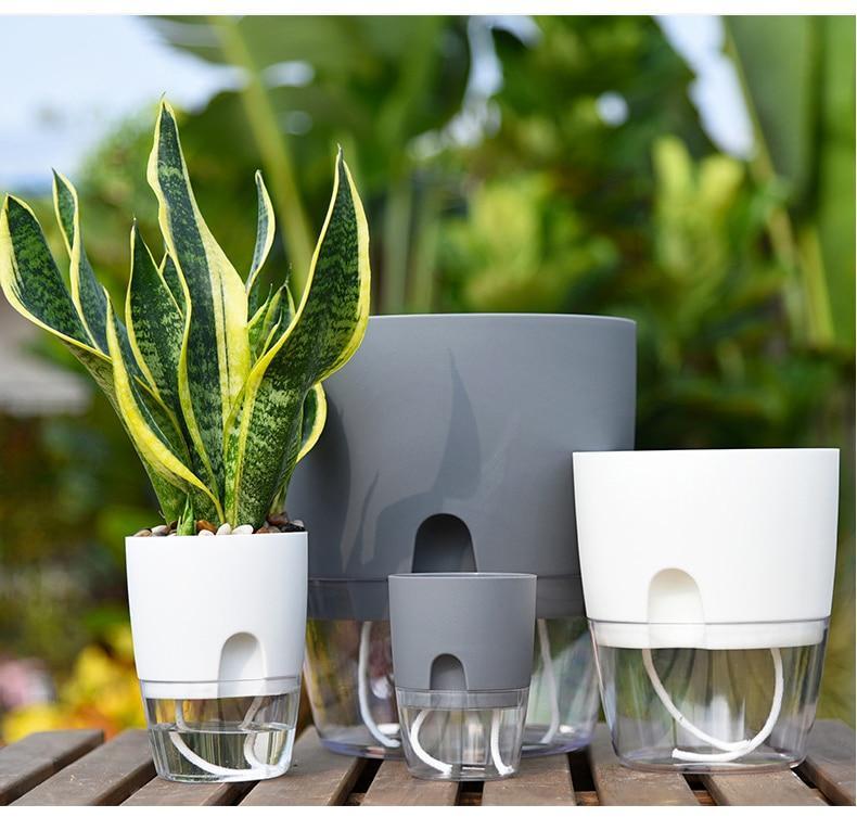 HydroBloom - Hydroponic Self Watering Flowerpot (3 Pots Set)