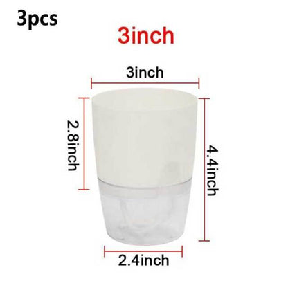 HydroBloom - Hydroponic Self Watering Flowerpot (3 Pots Set)