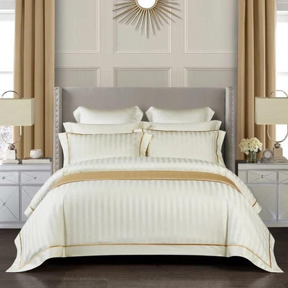 Serenity Cream Duvet Cover Set (Long-staple Sateen Cotton)
