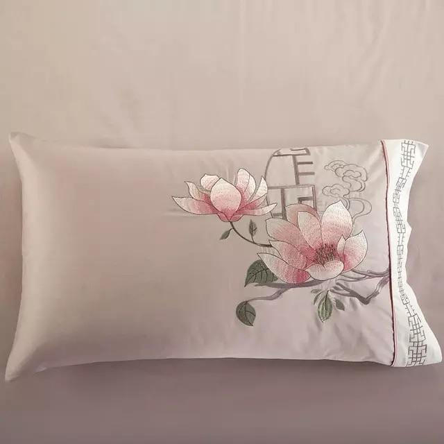 Sakura Bloom Duvet Cover Set (Long-staple Sateen Cotton)