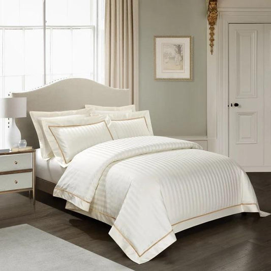 Serenity Cream Duvet Cover Set (Long-staple Sateen Cotton)