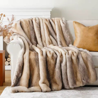 Heavy-Weight Luxury Faux Fur Throw - 3 Colours