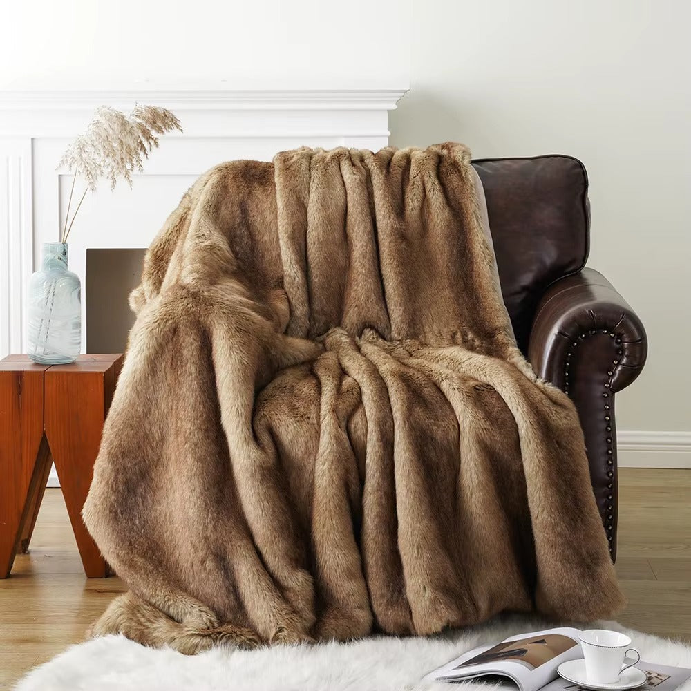 Heavy-Weight Luxury Faux Fur Throw - 3 Colours