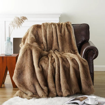 Heavy-Weight Luxury Faux Fur Throw - 3 Colours